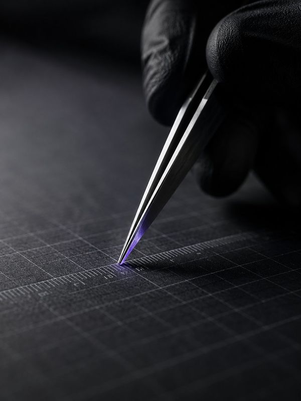 Precisao técnica LABCRI — pinca sobre grid