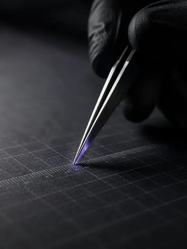 Precisao técnica LABCRI — pinca sobre grid